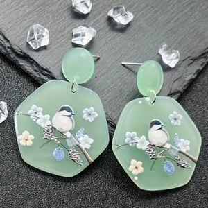 SALE ** BRAND NEW ** ADORABLE DROP EARRINGS WITH BIRDS